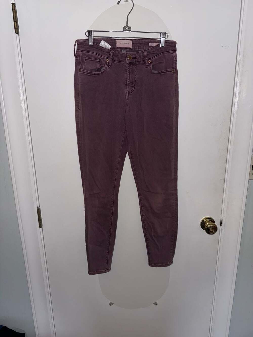 Dear John Gisele Skinny Ankle Jeans Purple